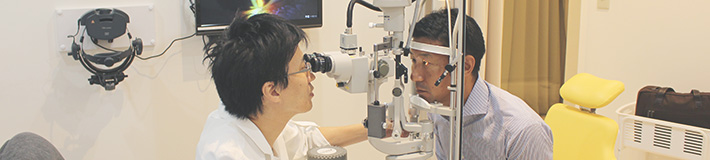 リレックススマイル術後検査の様子